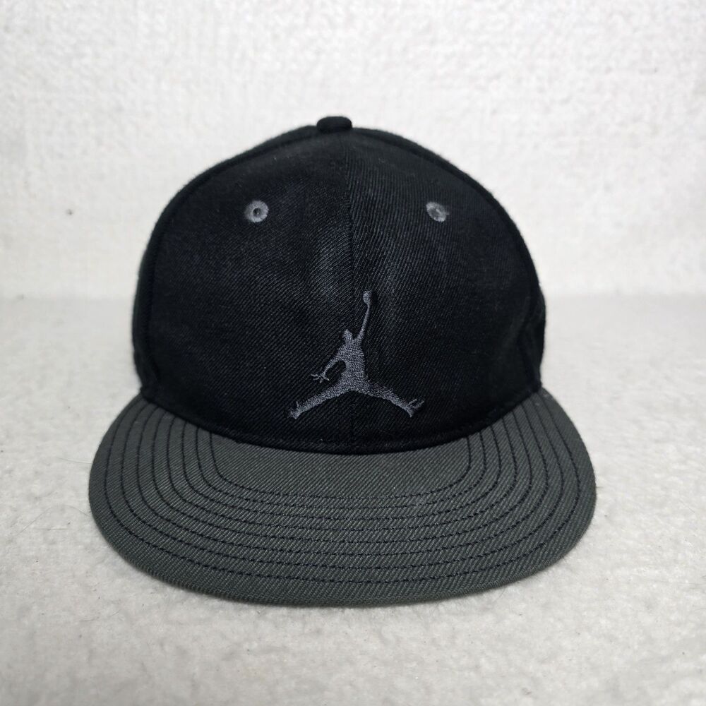 Air Jordan Jumpman Snapback Hat Black One Size Adjustable Embroidered Youth